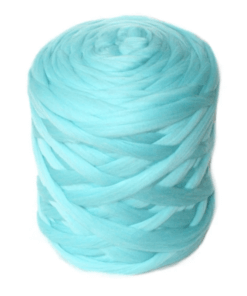 Lontwol XXL Pastel Aqua - 100% Zuiver Merinowol