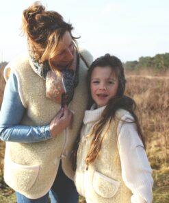 Wollen Bodywarmer Beige Kind