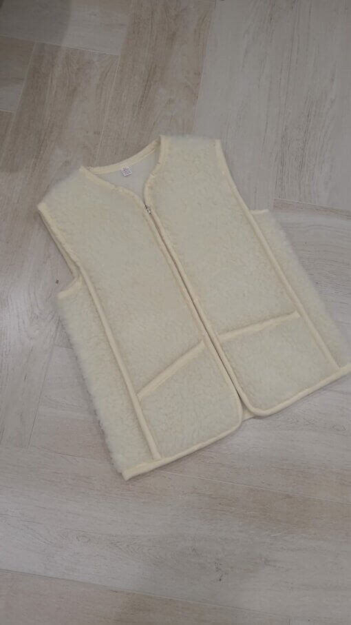 Wollen bodywarmer - volwassen