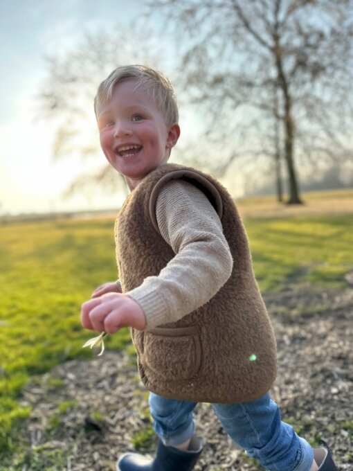 Donkerbruine bodywarmer met rits - Afbeelding 11